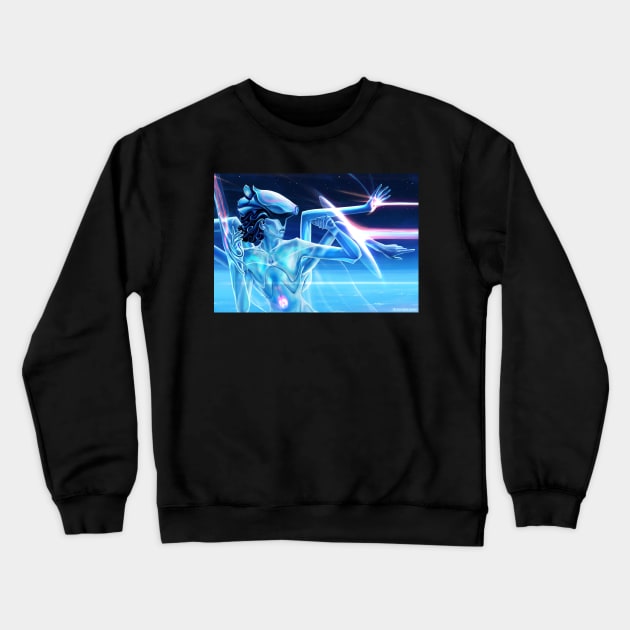 Fusion Crewneck Sweatshirt by AlexRiesArt